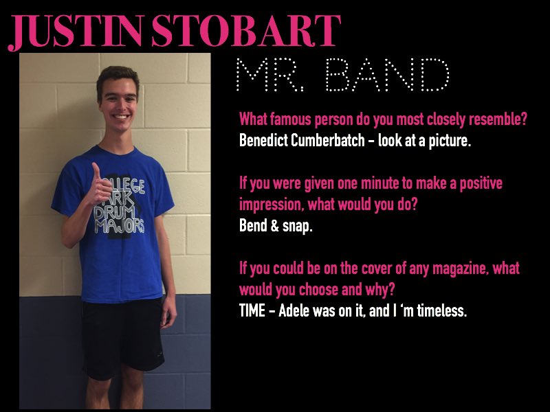 mrcav2016's tweet photo. Mr. Band, Justin Stobart!! https://t.co/Y7GL1iSg0Z