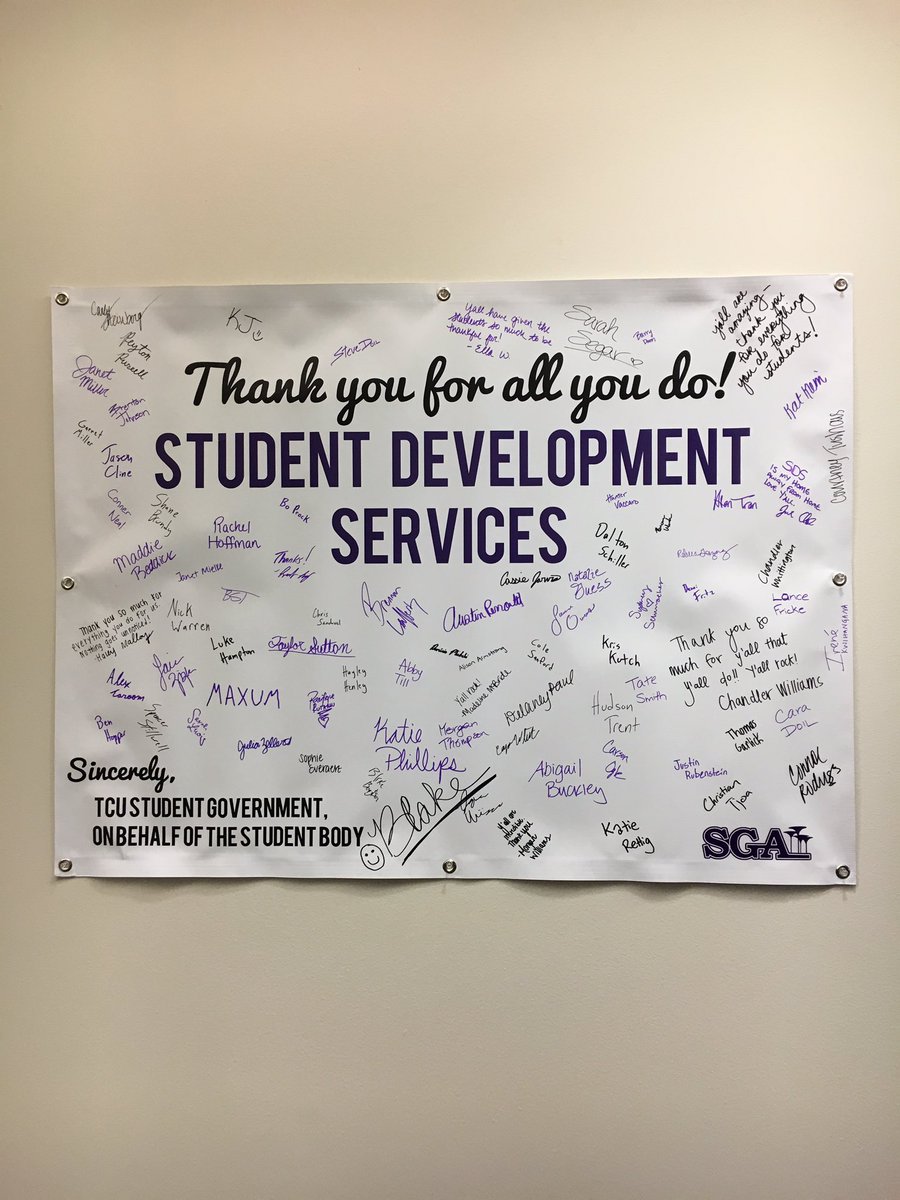 foxiestrobin's tweet photo. Loved walking into @TCU_SDS &amp; seeing this from @TCU_SGA So proud to be a #TCU #Frog #HappyHeart https://t.co/6uTxYX2QJ0