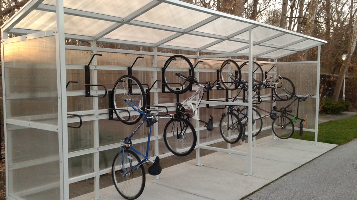 VelodomeShelter's tweet photo. Check out the #VeloMax that we recently installed at the #DanishEmbassy! #BikeParking #BikeSafety https://t.co/bATGZFZzyK