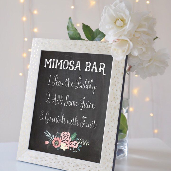 ETLCblog's tweet photo. New Mimosa Bar chalkboard print added to my etsy shop today. 🍾💞 Only $4 and available as an instant download - 8x10… https://t.co/ykMmghA2H4