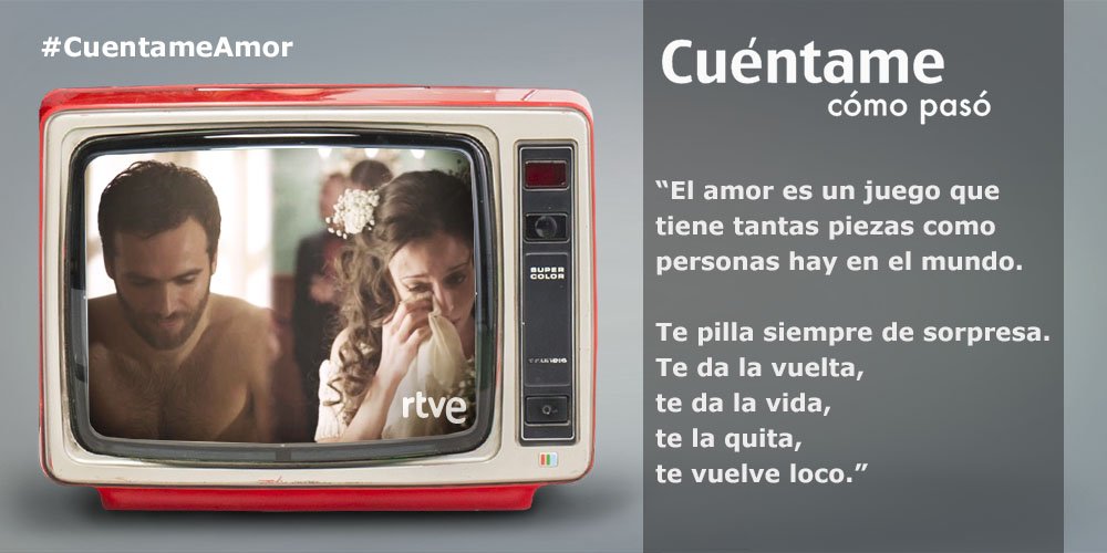 cuentametve's tweet photo. "El amor es un juego que tiene tantas piezas como personas hay en el mundo..." #CuentameAmor https://t.co/r0g1NoxZTq