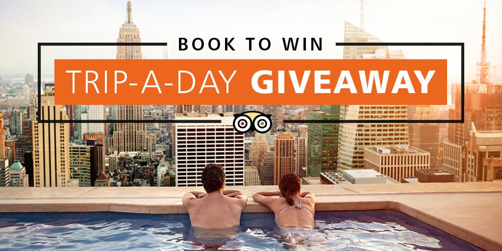 Tripadvisor's tweet photo. Got a trip you'd love to take? Book a hotel on TripAdvisor and be entered to win! https://t.co/bmSLBjRVen #BookToWin https://t.co/RA4LxABP8g