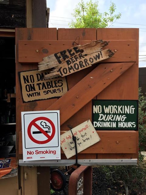 Some of the fun patio rules at Maria's! <a href="/MariasTacoXpres/">Maria's Taco Xpress</a>