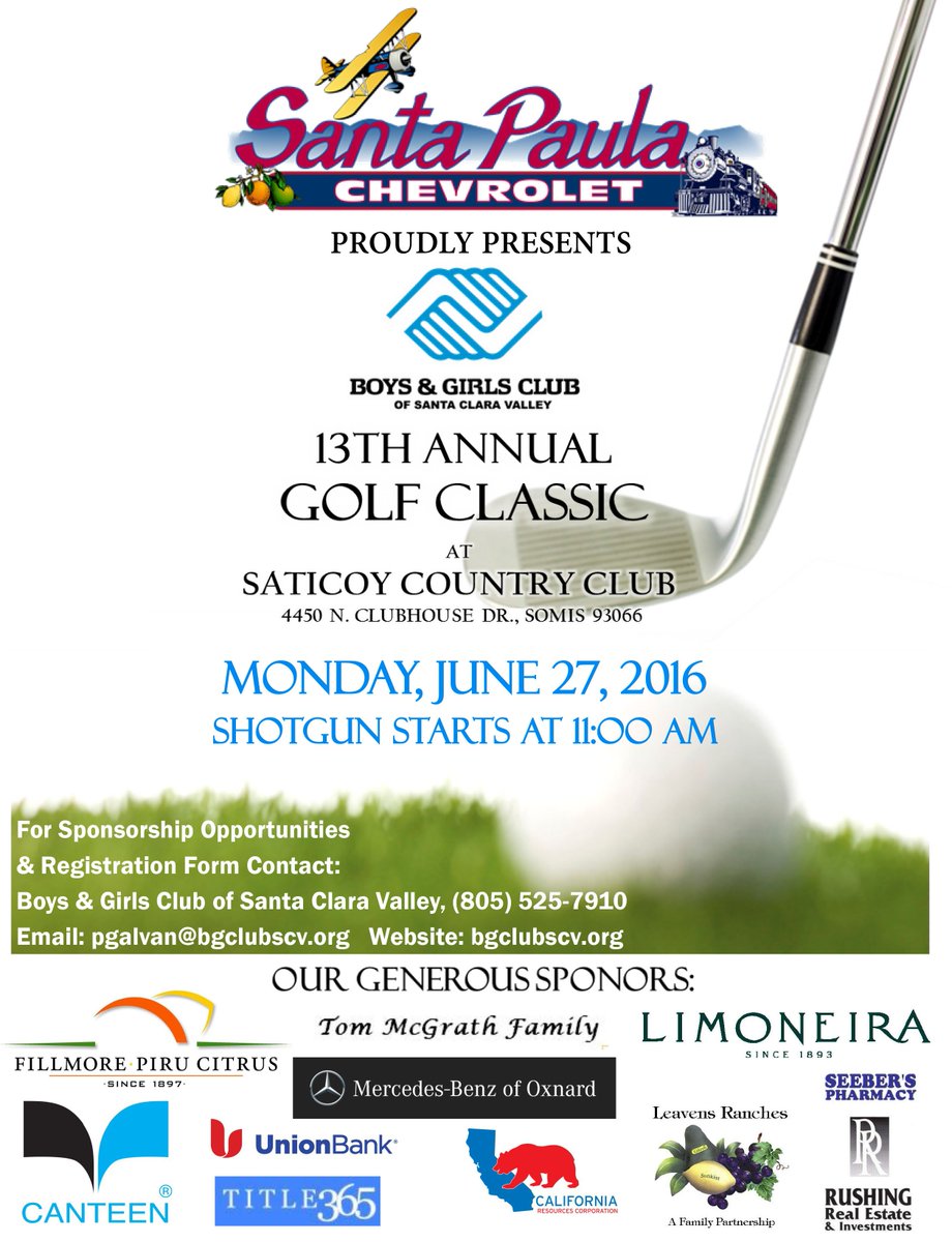 Want to play some golf, while helping the children of BGCSCV? Then dont think twice, join us! #golfbgcscv2016 #golf