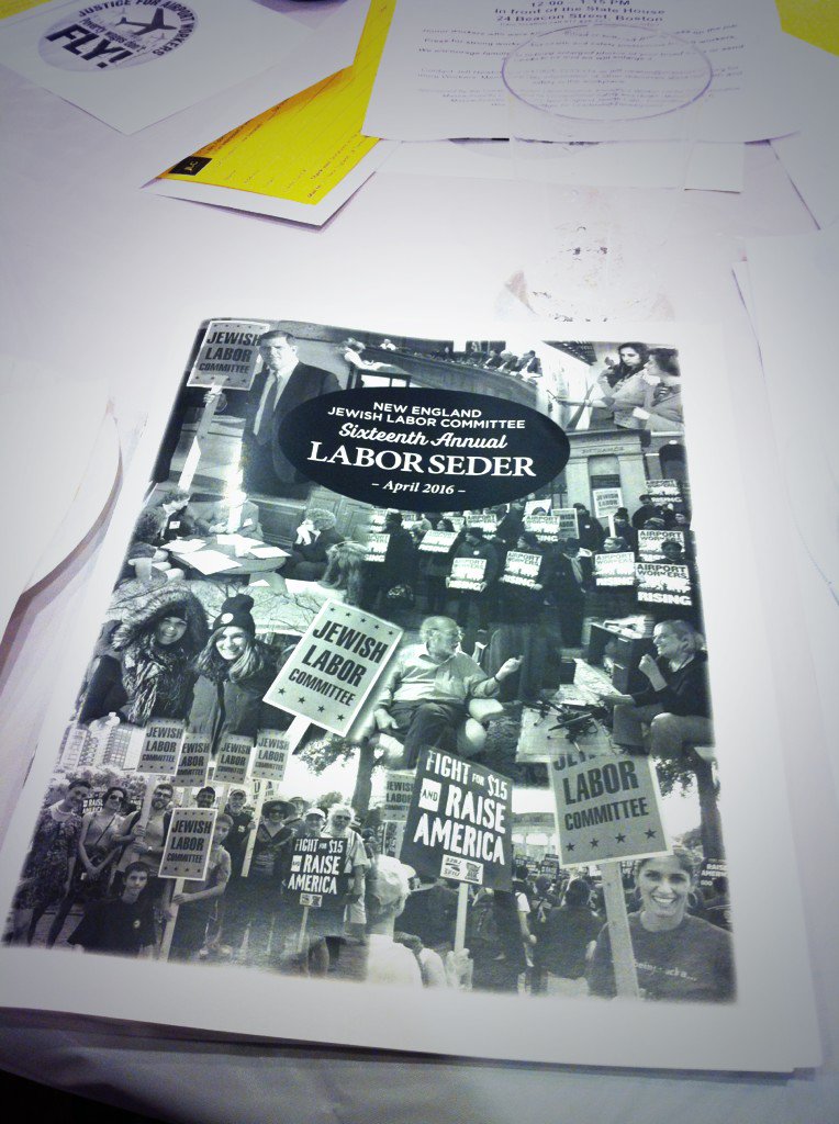 KavodBoston's tweet photo. We're here! #LaborSeder2016 @JewishLaborC https://t.co/MMwG67ZtHc