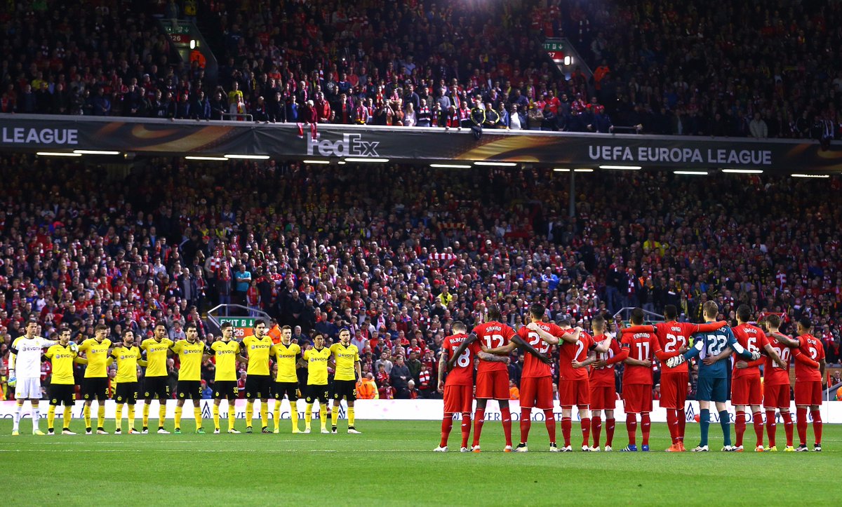Anfield observed a poignant minute's silence in memory of the 96 this evening: lfc.tv/AhLV