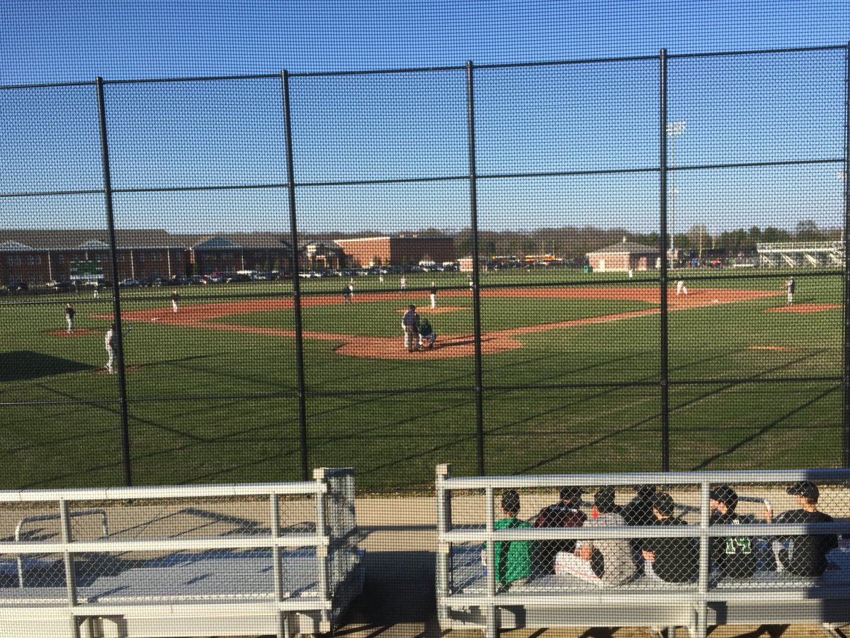 Beautiful Night, Beautiful site! Back to back doubles put TPCA up 1-0 over Triton Central!
