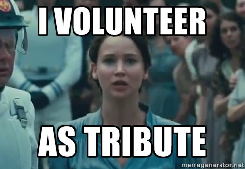 Volunteering Nz Twitterissa I Volunteer Be Like Katniss From Thehungergames...