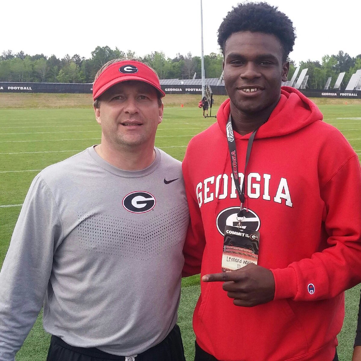 UGA football recruiting prospect Leonard Warner