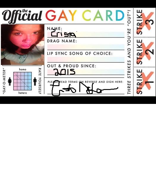 CristaMcLamara's tweet photo. My official card ;) #nowimcool #okaymaybenot https://t.co/aNJkQr7ZRf