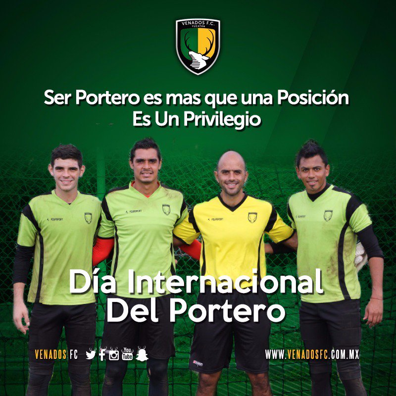venadosfc's tweet photo. Felicidades a nuestros custodios del arco en el #DíaInternacionalDelPortero https://t.co/FnjK9gLmBk