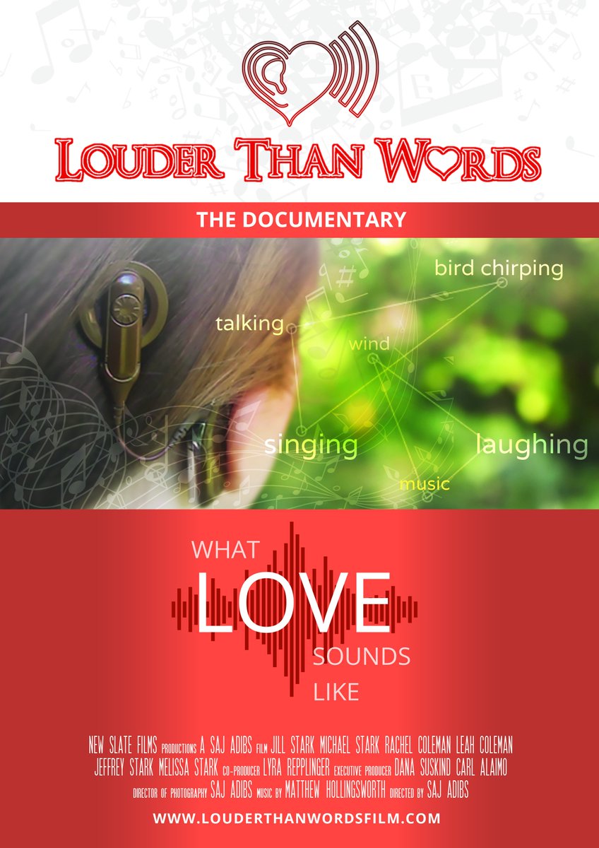 ltwdocumentary's tweet image. Official Louder Than Words poster! buy a copy of the film today louderthanwordsfilm.com/shop #ASL #Cochlear #LTW