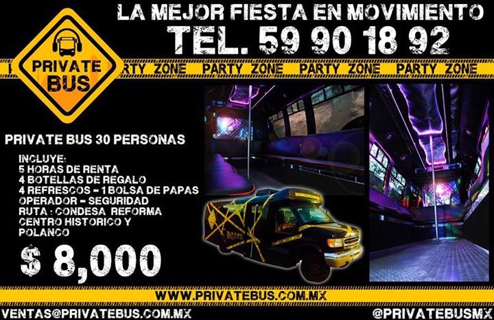 PrivateBusMx's tweet photo. No esperes más y vive una fiesta sobre ruedas con @PrivateBusMx tel 59901892 https://t.co/jzAJAZD2FJ https://t.co/UmSKBt4jJI