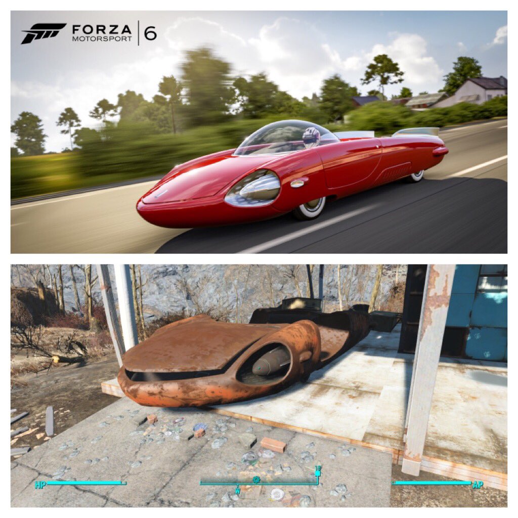 AliToTheFuture's tweet photo. This I truly awesome! I wish I could restore cars like that, great job @Fallout @ForzaMotorsport https://t.co/vJfCRnXbcl