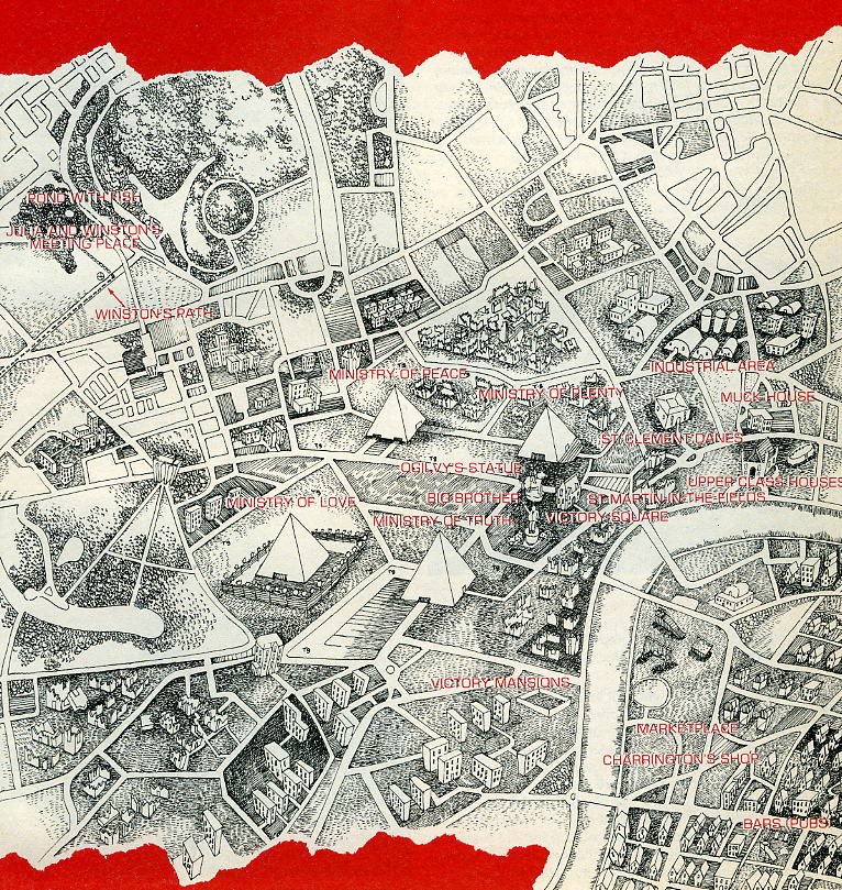 For the hardcore fans, this is a map of London in 1984

#George Orwell #1984 #GOTM