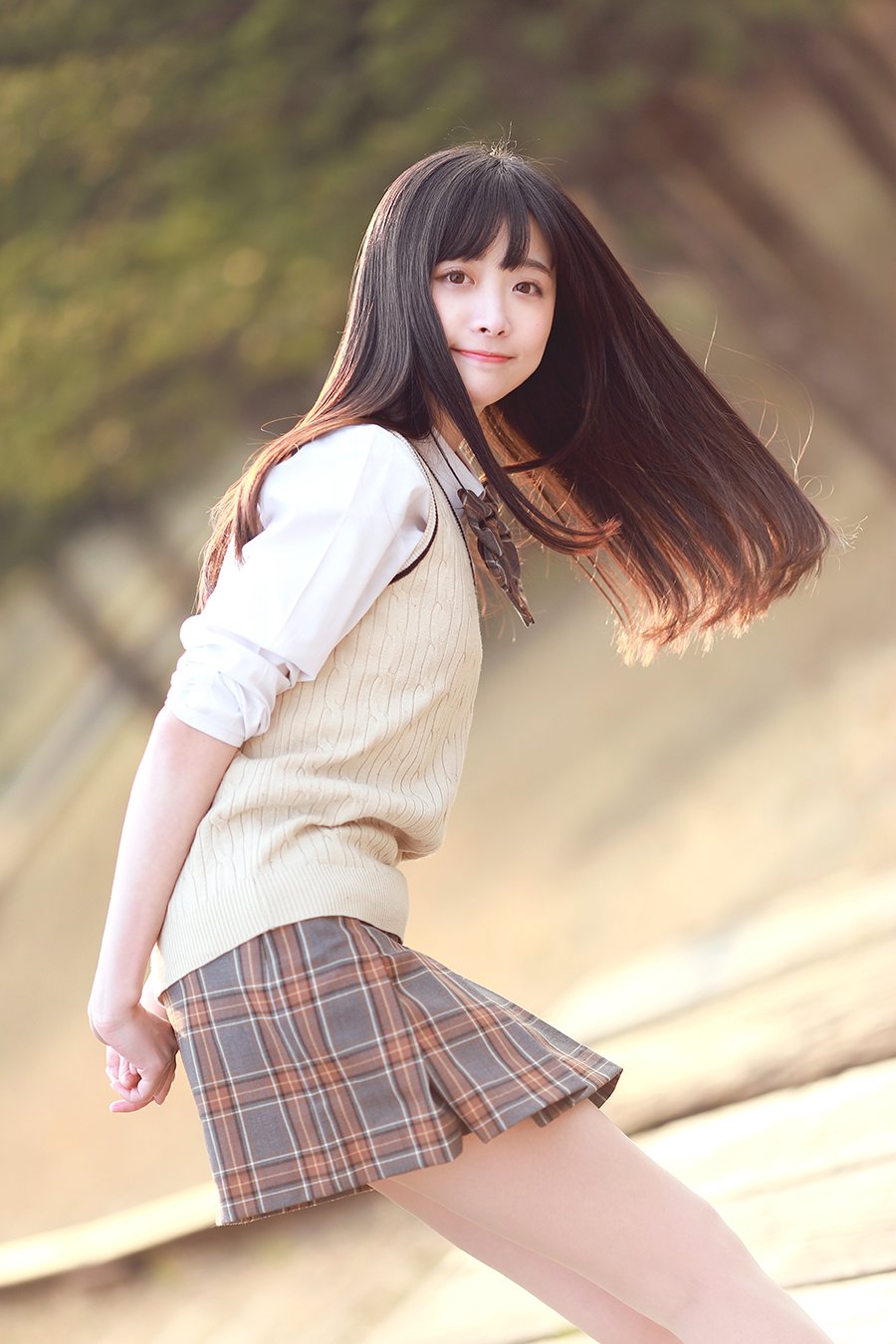 清純JK美少女 #格子裙 #制服美少女》#Cute #Girl #Pretty #Girls #漂亮 #可愛 #青春活力 #JK