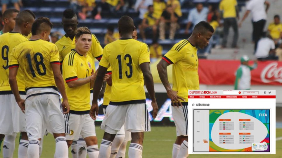ColGritaGol's tweet photo. #RCNYoCreo Colombia enfrentará a Suecia, Japón y Nigeria en el Grupo B de Río. https://t.co/l1shv5o9lS https://t.co/mMQnzf4XAX