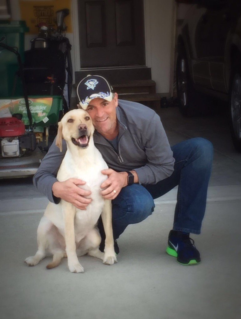 TBM3G's tweet photo. After a week of wondering where I was in the world, this guy is happy to see his dad!  #genolife #mansbestfriend!!! https://t.co/qRsDA8pT12