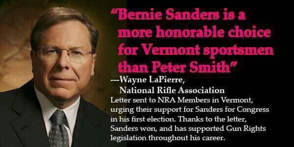 thebaxterbean's tweet photo. FACT: The NRA Helped Get Bernie Sanders Get Elected Multiple Times. #DemDebate #NYPrimary https://t.co/MXXDH8Gk2x https://t.co/Xzmm2vo5HB