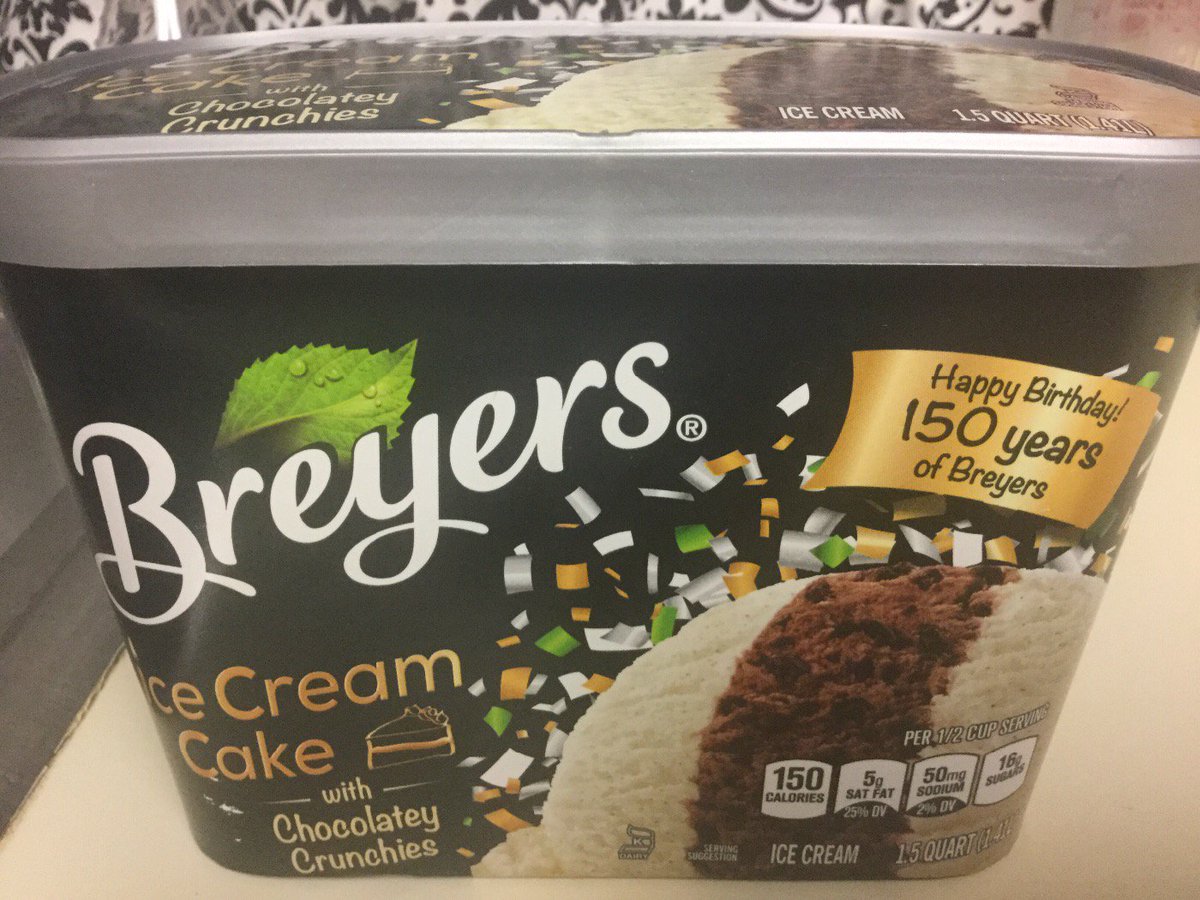 ShannonLibrary's tweet image. Happy birthday Breyers! I shall celebrate by devouring every last bit of your ice cream cake ice cream. Yum!