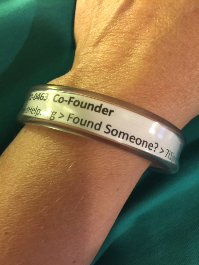 Custom iD bracelets link to live profiles IfiNeedHelp.org