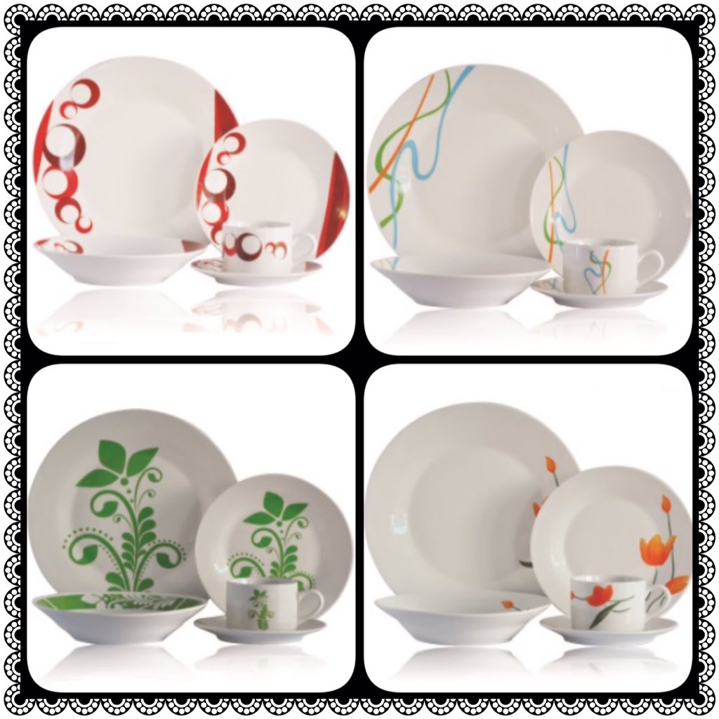 Dinnerware_May's tweet photo. @findsfromyester The20pcs porcelain dinner set.  Price:8-11$  We can customized according to your request. https://t.co/OxbZAGeYSO