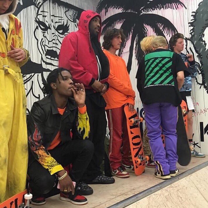 SPOTTED: ASAP Rocky Vlone in Testing Pants & Jacket at Rick Owens