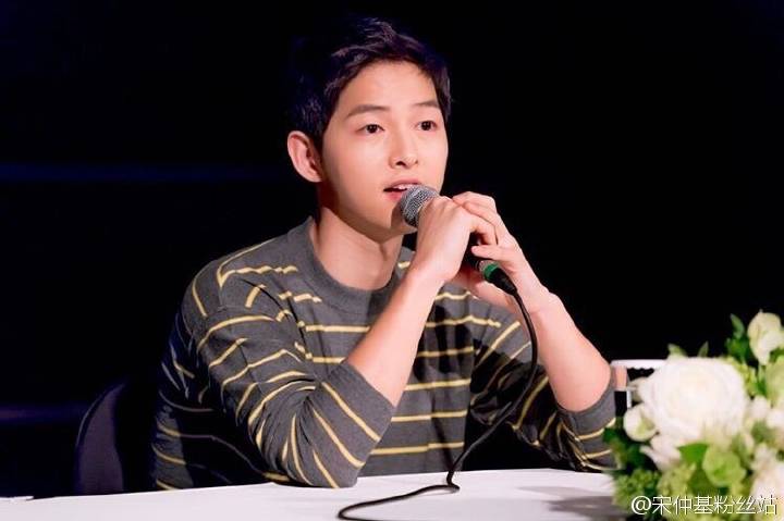 SJKSG's tweet photo. 160415 HD Photo - #Descendantsofthesun Finale Press Conference - #SongJoongKi https://t.co/SHbCui5ZrG