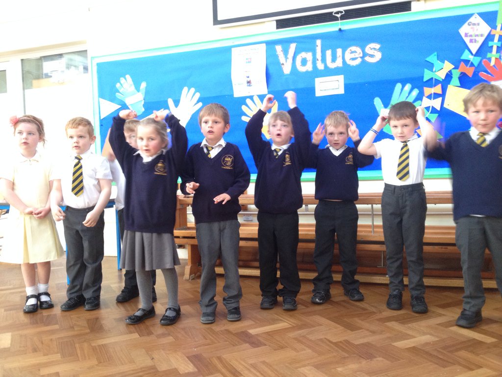 Class 2 performing their poem this morning