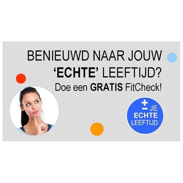 Nieuw bij ons, de fitcheck!
Iedereen kan langskomen om te kijken hoe je waardes van binnen zijn.