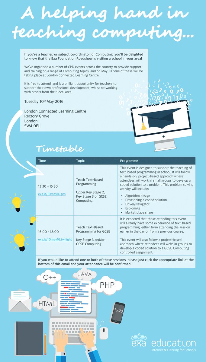 CLConnected's tweet image. Join us for a free 'Teach with Python' session 10th May PM or Evening @teknoteacher @exaeducation #teachpython
