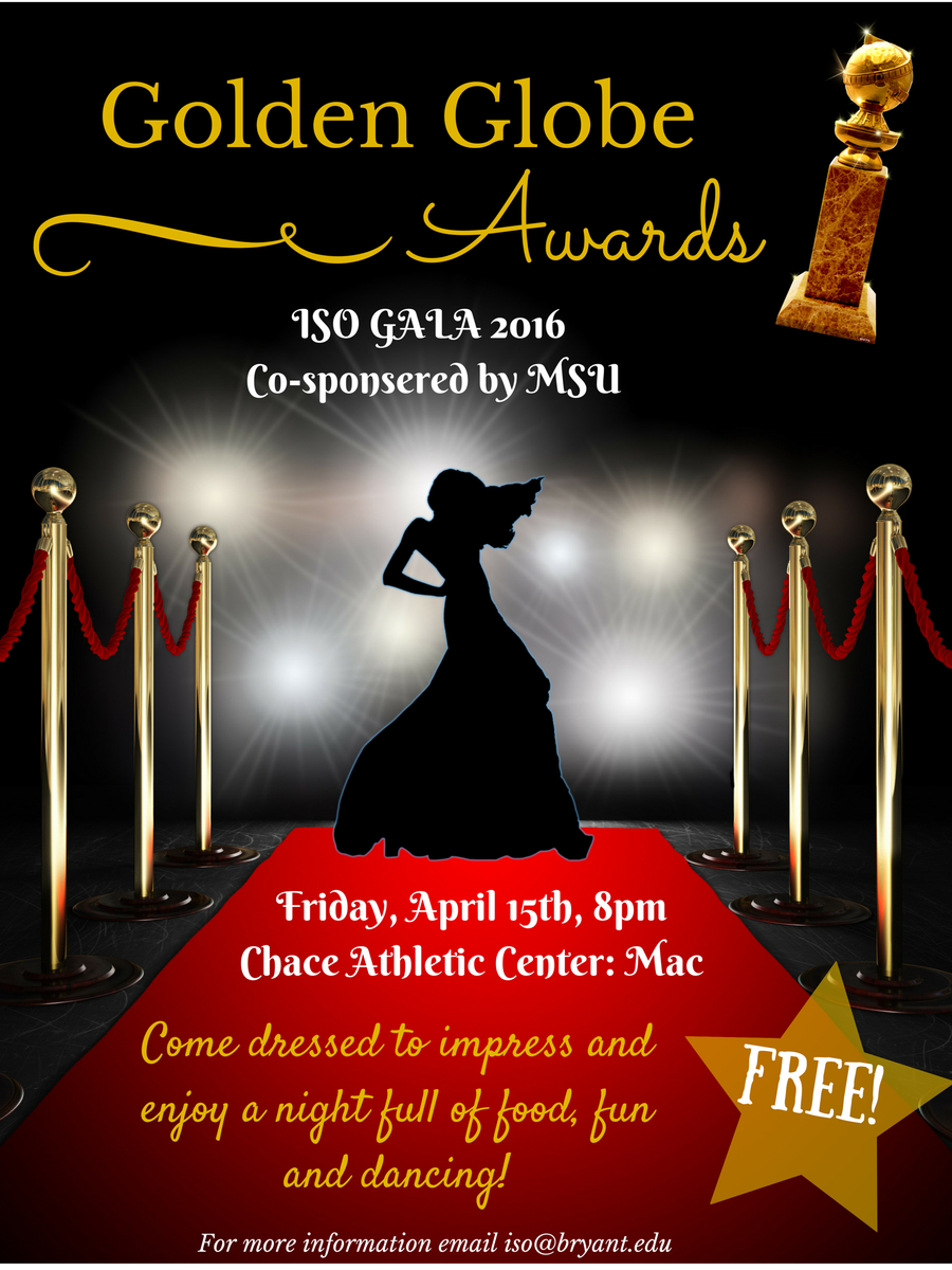 ISO &amp; <a href="/BryantU_MSU/">Bryant MSU</a> r hosting GALA TOMO, so come dressed to impress &amp; enjoy a nite full of free food, fun and dancing