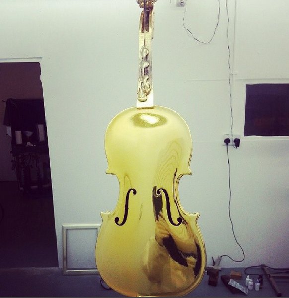 Chrome Violin ##art #violin #chrome