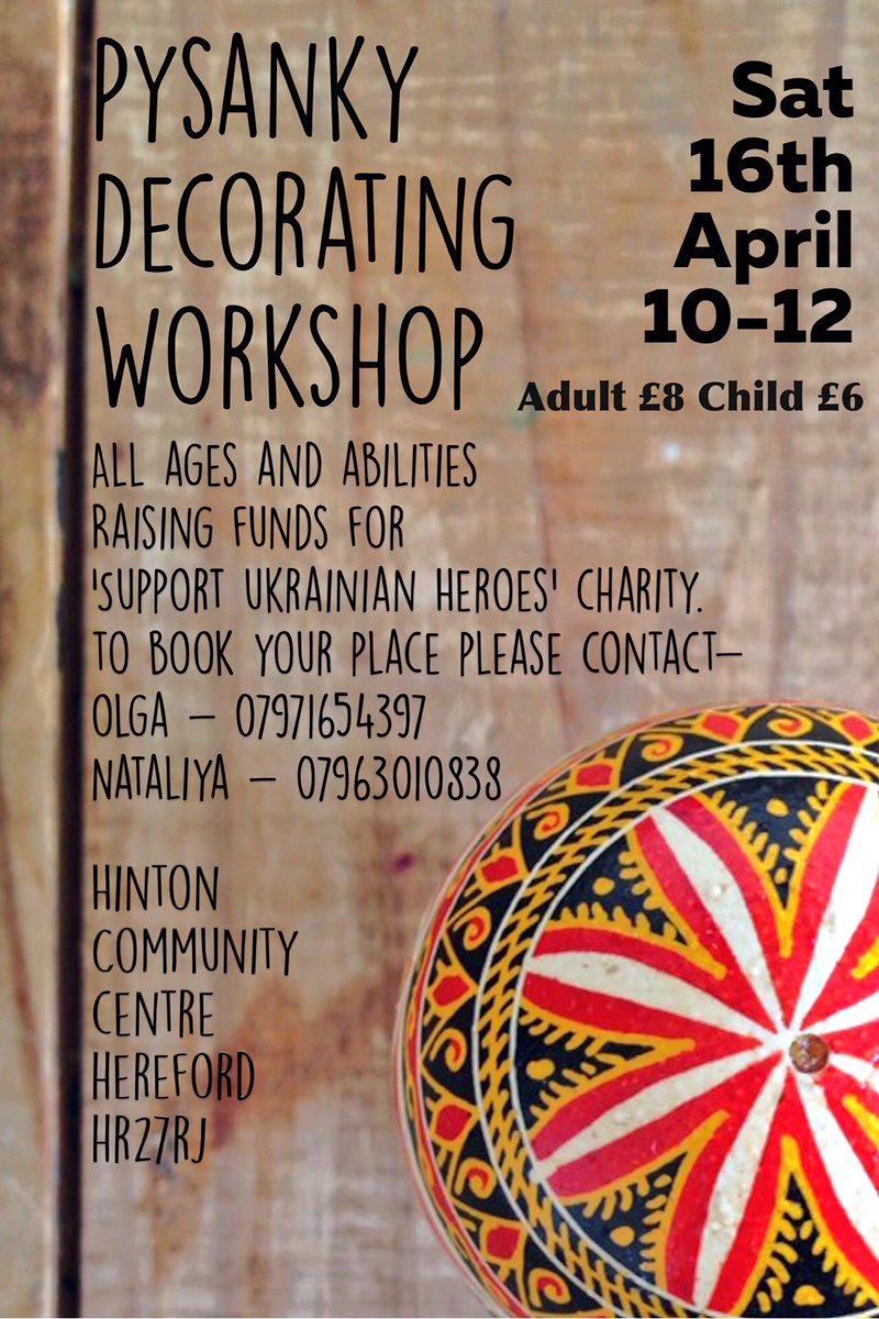experienceua's tweet photo. Tomorrow in Hereford. Fun #workshop in (Pysanky) Egg decorating for all ages and abilities! #Hereford #art #weekend https://t.co/a0ZXMzDzDK