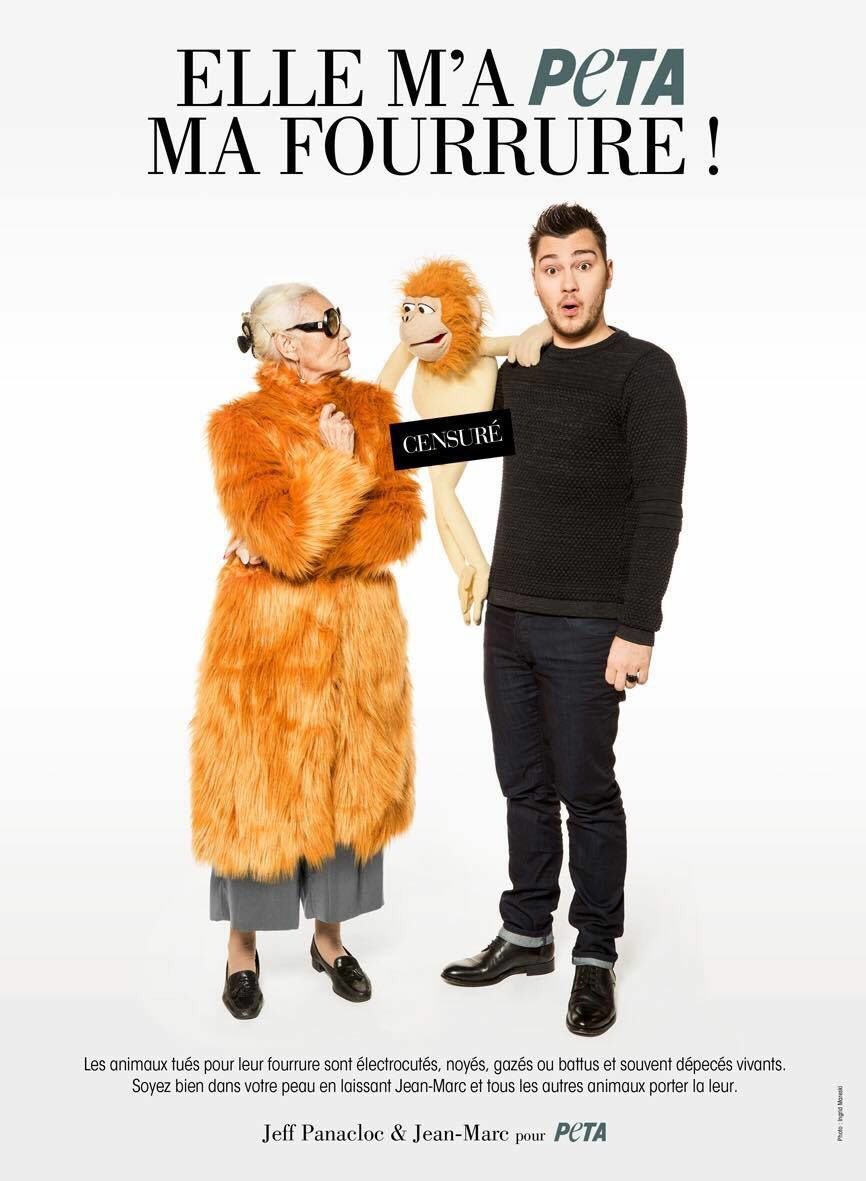 JeanMarcOff's tweet photo. Aujourd’hui on peut très bien se passer de fourrure animale. @peta @Jeffpanacloc https://t.co/Wa0u0pTVZW