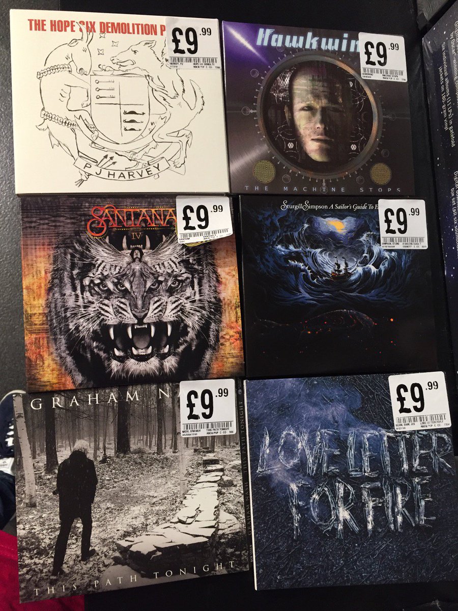 hmv_ayr's tweet image. #morningjams #outnow @PJHarveyUK @HawkwindHQ @SantanaCarlos @SturgillSimpson @TheGrahamNash @JescaHoop #sambean