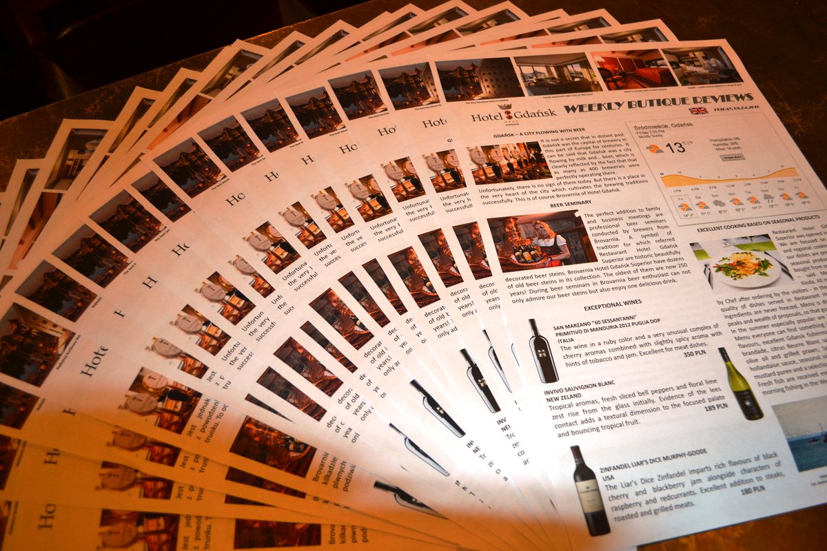 Have you already #red our #Newspapers ? :) #hotelgdansk #press