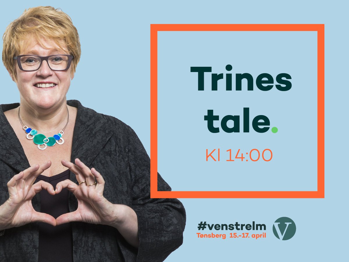Venstre's tweet photo. Norges nest viktigste politiske verksted #venstrelm live: https://t.co/loYwpmFJxf Åpning 13:00. @Trinesg taler 14:00 https://t.co/F2dru985Q7