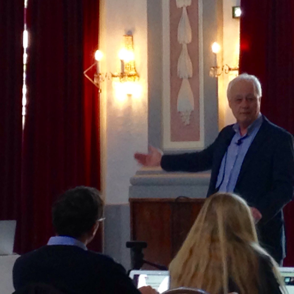 RLynnSherrer's tweet photo. #JBiotech Editor Friedrich Srienc: keynote โA Roadmap for #Biotechnology: Developments in the USโ https://t.co/UqMIAP9za2