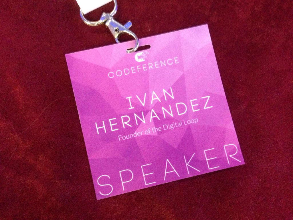 IvanHernandez_'s tweet image. Hi #Codeference! I'll be speaking today at around 12:00 hrs. If you're at the event, come and say hi! :) #Codefest
