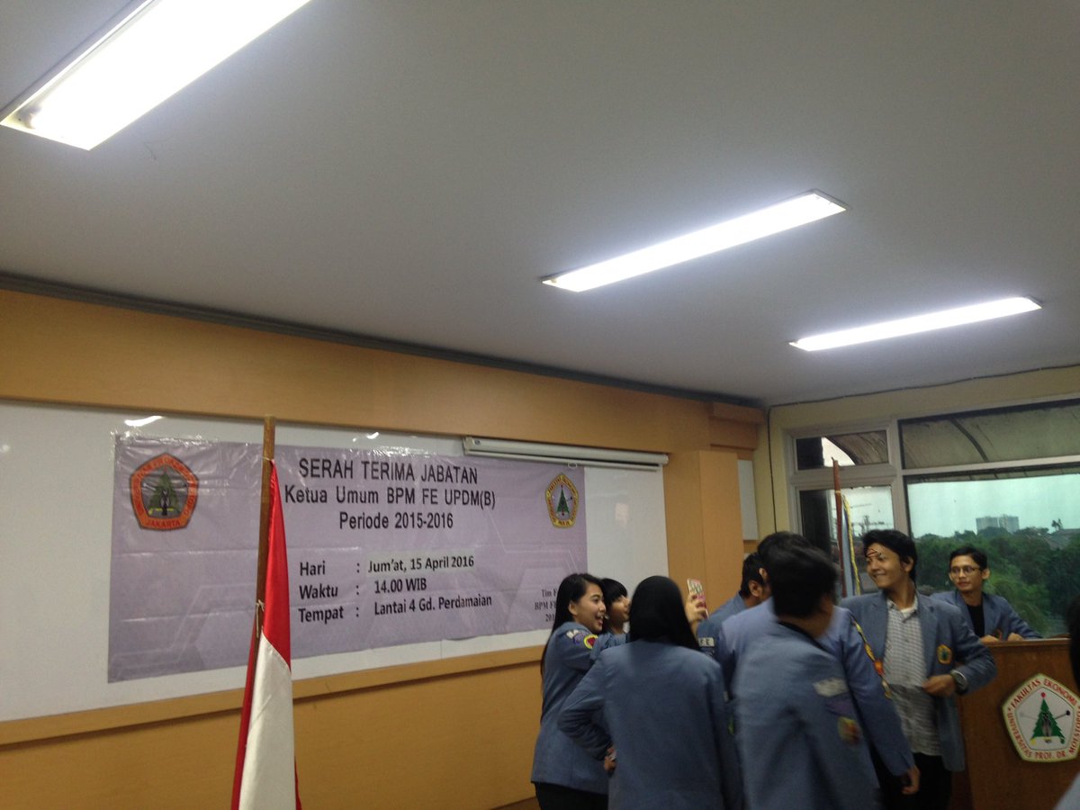 Serah terima jabatan ketua BPM FE UPDM (B) periode 2015-2016 @BPMFEUPDMB