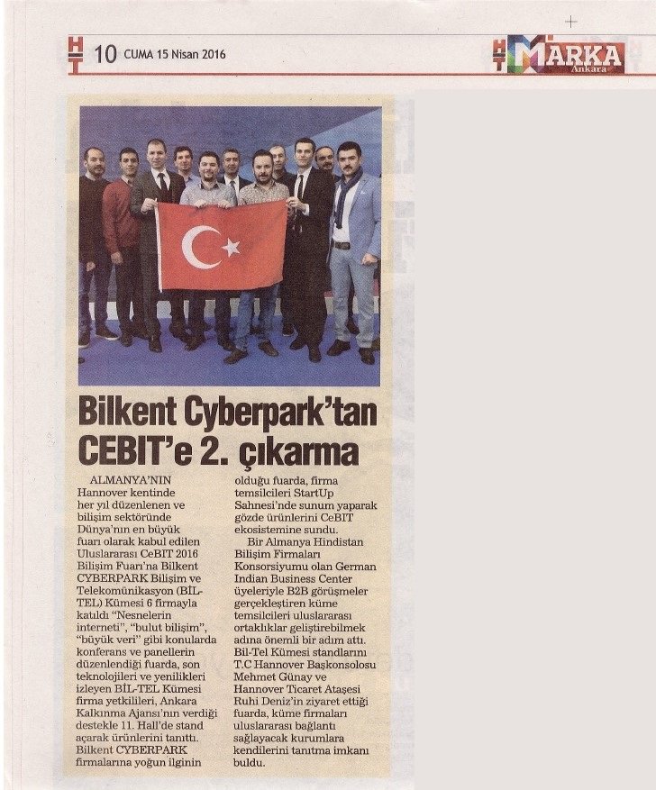 CyberparkTGB's tweet image. . @haberturk Bilkent CYBERPARK&apos;tan CeBIT&apos;e 2. Çıkarma! #CeBIT2016 #htmarka @neslhancan