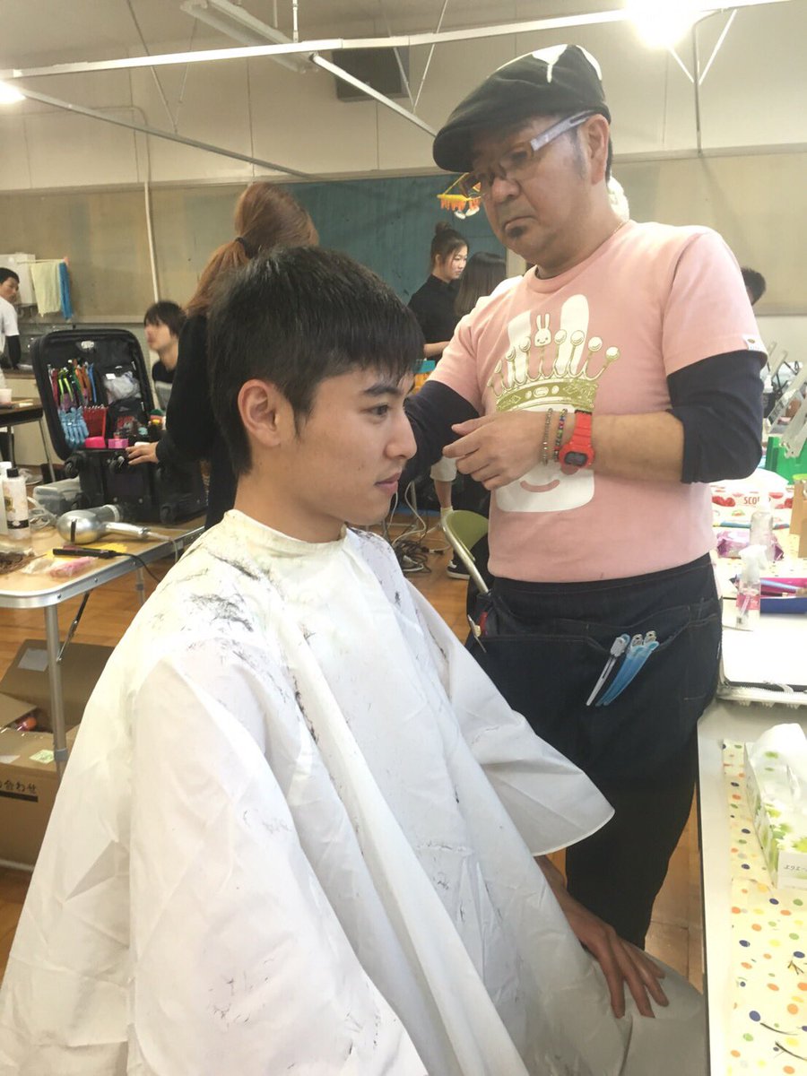 堀井新太 断髪式 青空エール T Co X33fsnwcib