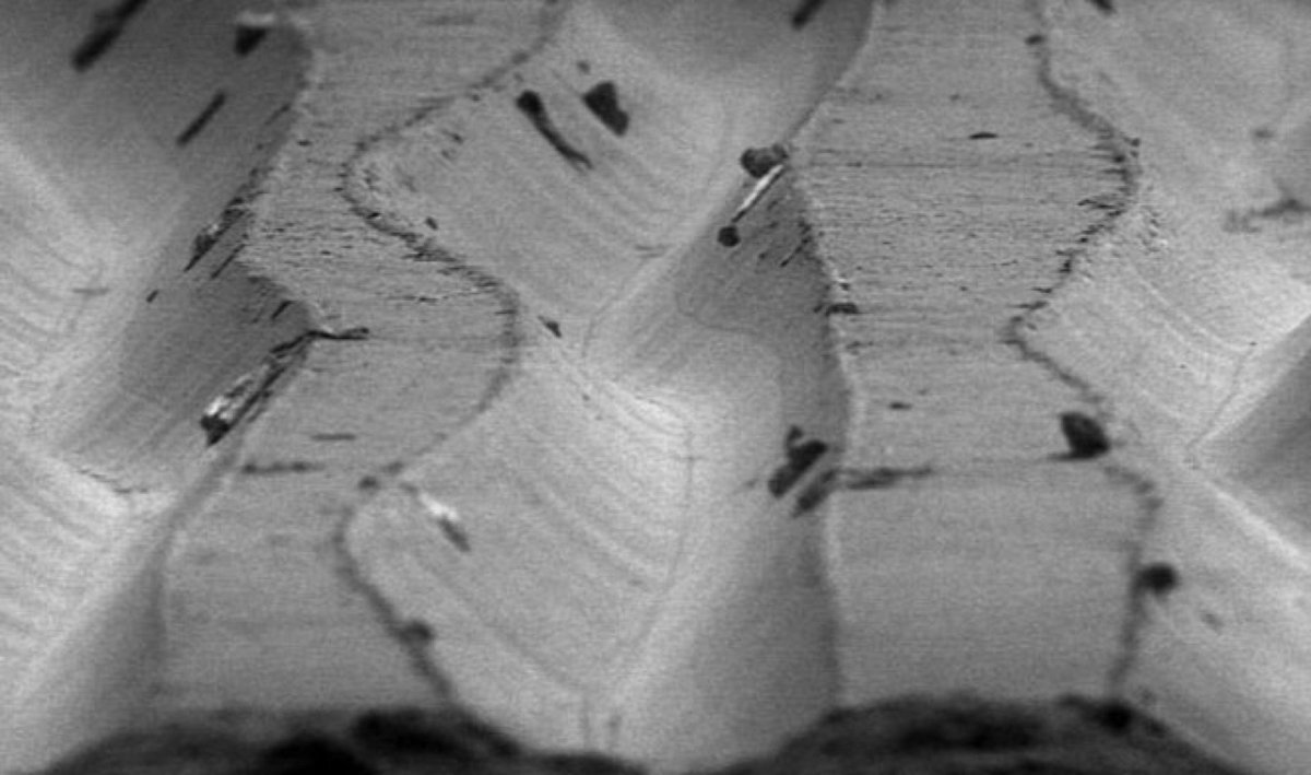 AudioTechnicaEU's tweet photo. Microscopic view of a vinyl = a thing of beauty. https://t.co/kvvBgxF2aF #RSD16 https://t.co/xW51PYEOjt