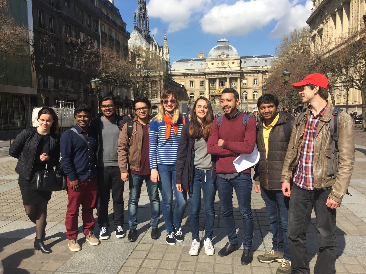 Students from all over the world coming together to work on their #UNESCO project. #infromationsystems #motis #paris