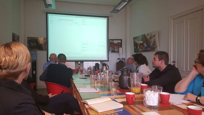 Workshop Quaning met Petra Sarkol voor leden van BS Morgen bij Ptah kunstadvies. Groeien doe je samen.