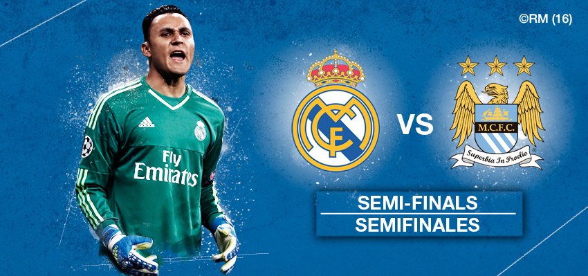 Manchester City 🇬🇧 - Real Madrid 🇪🇸

#RMUCL