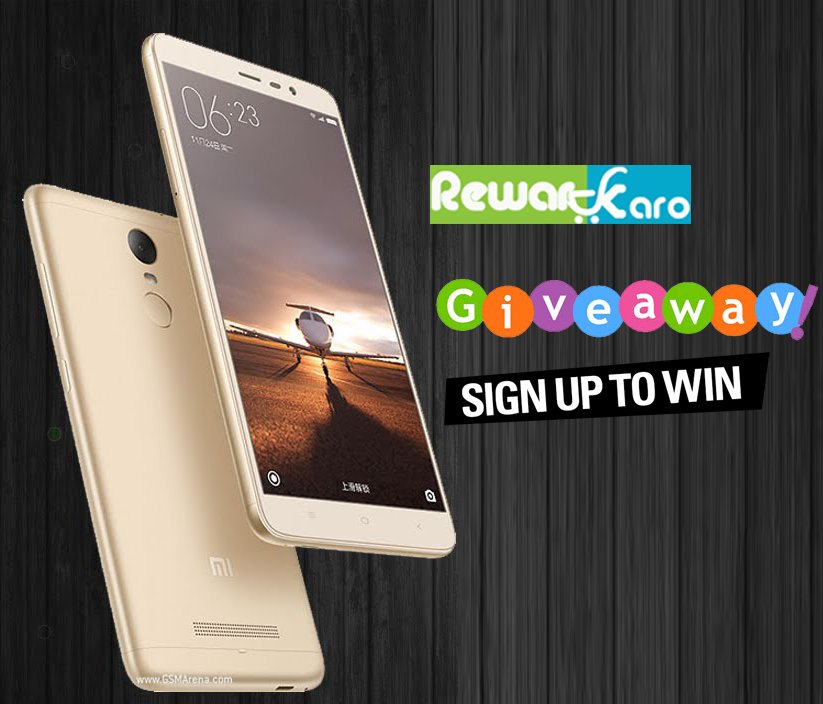 #Contest Win Redmi Note 3 Amazon/Flipkart! Total Prize Rs 25000 Join
#RewardKaro #Giveaway rewardkaro.com/redmi-note-3-g…