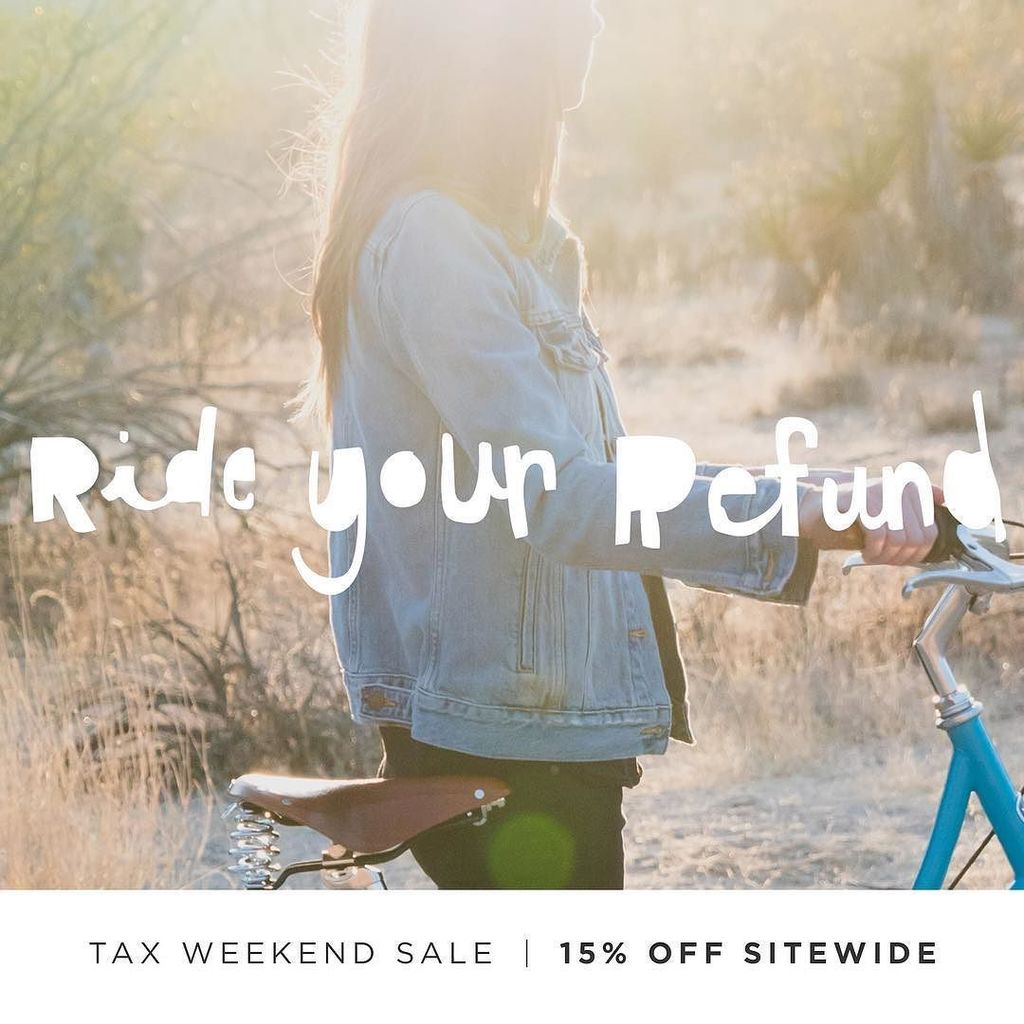 IRS won't cut you slack? We've got you covered with 15% off all weekend! 👏🏽 pfcycl.es/1SjKxZE
