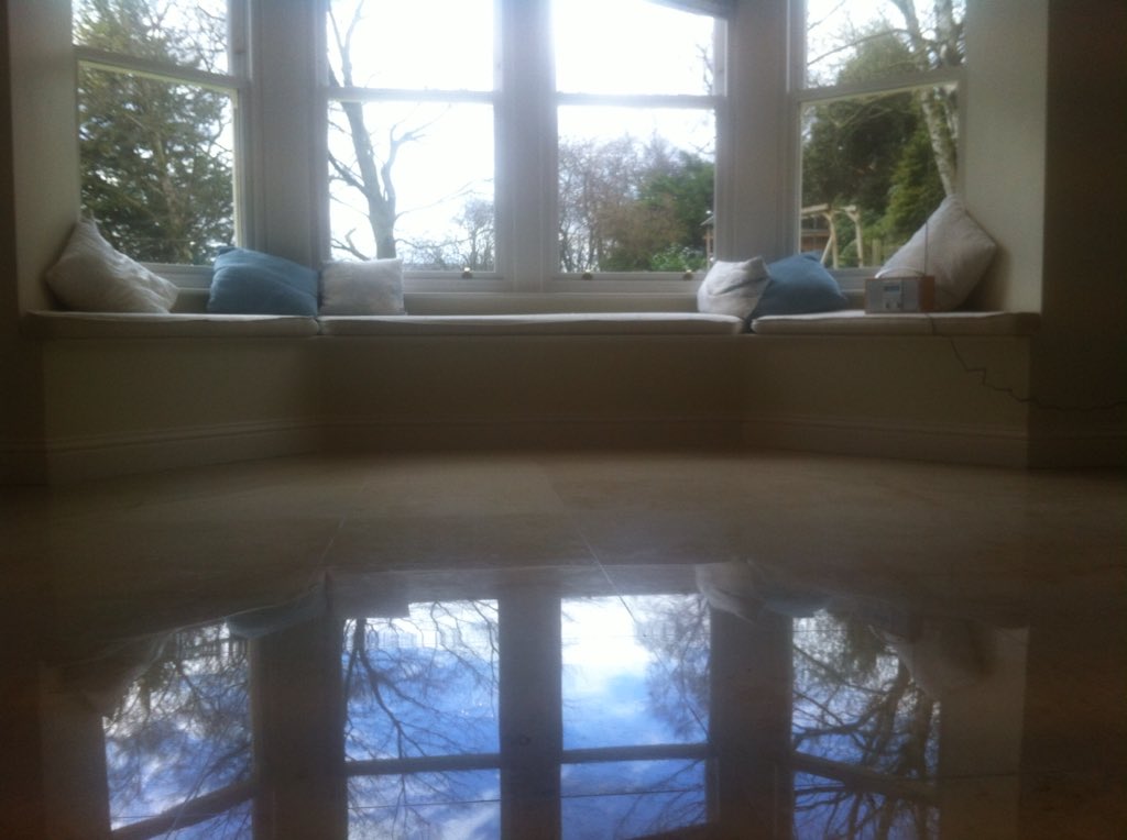 cleanedsealed's tweet image. Cleaned and Sealed job in Ilkley. Full grind and polish of Jura Limestone using Samich Diamonds